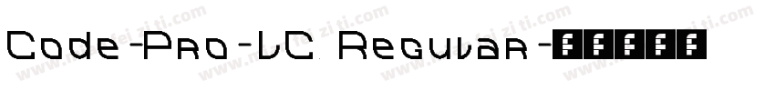 Code-Pro-LC Regular字体转换